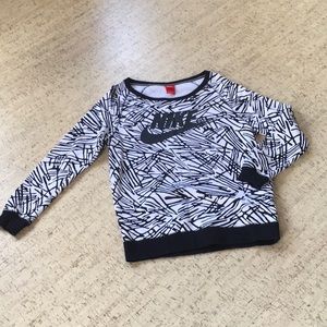 Nike Crewneck Sweatshirt - Black/White - Small
